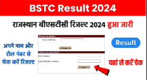 Rajasthan BSTC Result 2024 Released: Easy Way To Login