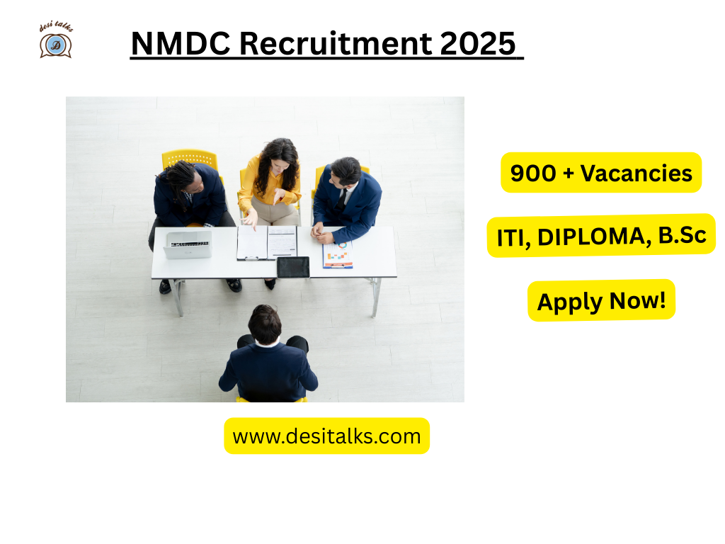 NMDC 2025 Recruitment: 995 Positions – Applications Start May 25