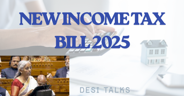 Finance Minister presenting the Income Tax Bill 2025 in Parliament, highlighting simplified tax rules and benefits for Indian taxpayers