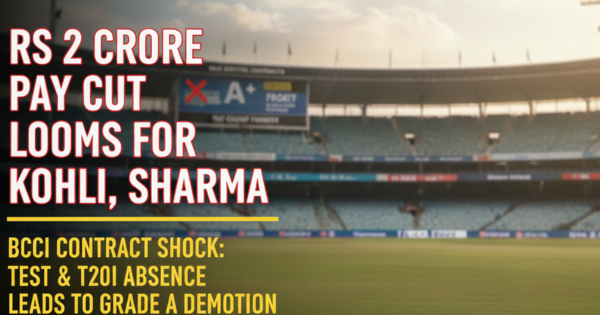 Virat Kohli and Rohit Sharma face BCCI pay cut after likely downgrade from Grade A+ to Grade A