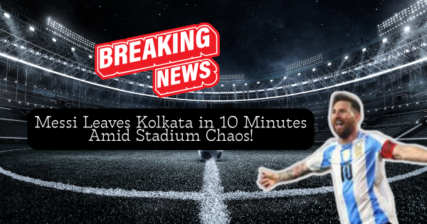 Lionel Messi upset with mismanagement during his brief appearance at Salt Lake Stadium in Kolkata