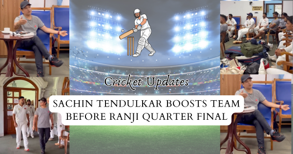 Sachin Tendulkar training Mumbai players during practice ahead of Mumbai vs Karnataka Ranji Trophy quarterfinal