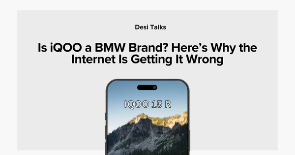 Is iQOO a BMW brand or just a BMW M Motorsport partner?