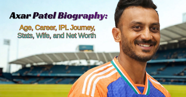 Axar Patel smiling in India jersey