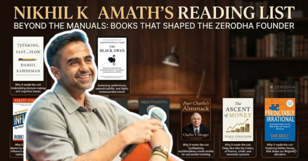 Nikhil Kamath book recommendations — Zerodha co-founder's reading list including The Psychology of Money and Animal Farm